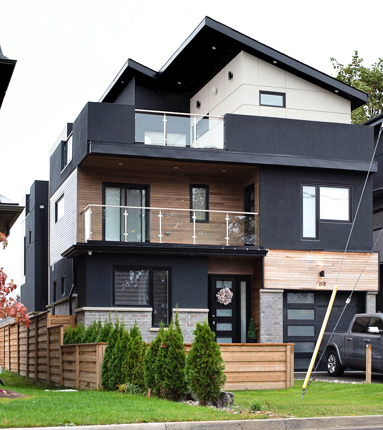 Light transfers throughout the house passively.