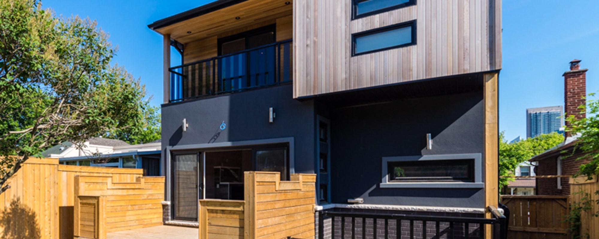 Rear yard access from basement.