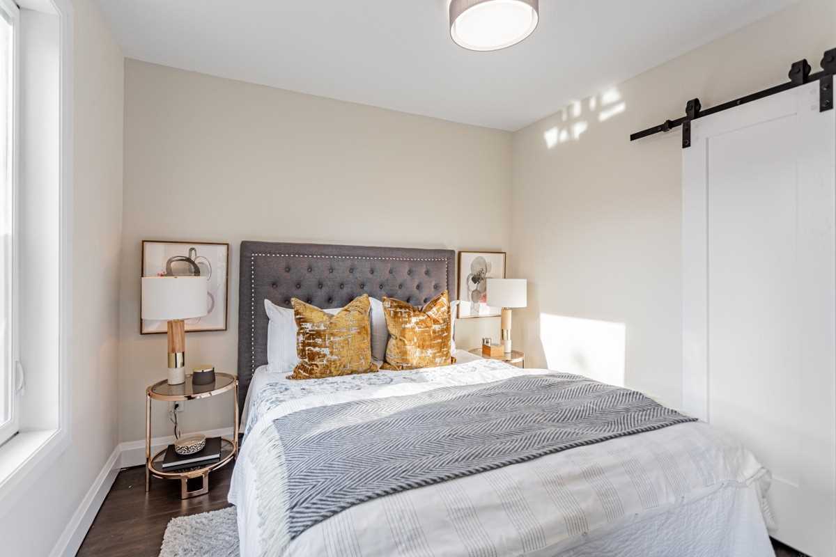 Featured central skylight well.